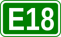 E18 Schild