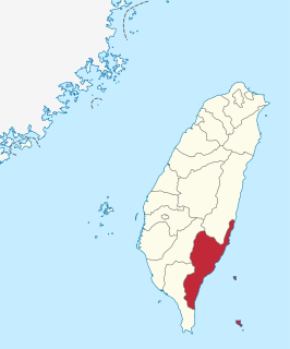 Kaart van Taitung (Xiàn)