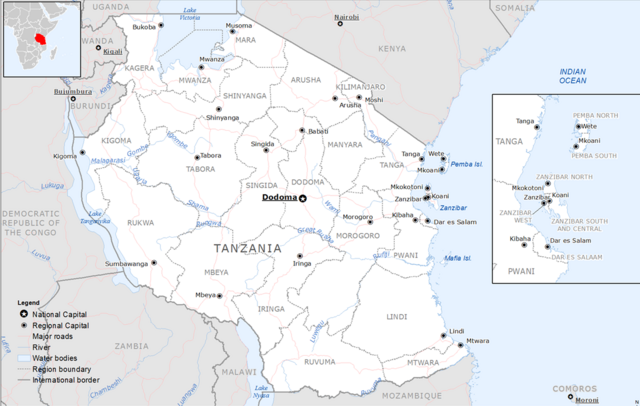 Cuál es la capital de tanzania