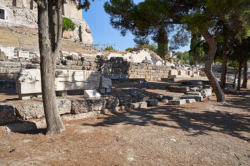 File:The Doric Stoa between the Sanctuary of Dionysus Elefthereus and the Theatre of Dionysus on September 25, 2020.jpg