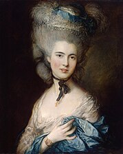 English: Woman in Blue by Thomas Gainsborough (c. 1770s)