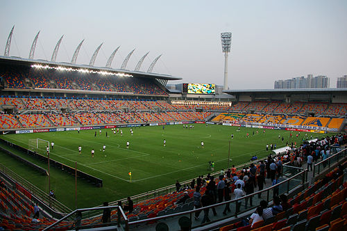 First stadium. Тяньцзинь Цзиньмэнь Тайгер. Шанхай порт стадион. Тяньцзинь Тайгер ФК. Тяньцзинь Олимпик центр Стэдиум.