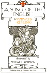 Kipling's A song of the English (poem), illustrated by William Heath Robinson (1872–1944), 1909