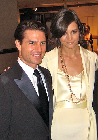 Cruise with then-wife Katie Holmes in May 2009