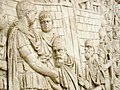 Traian primind aristocrați (tarabostes sau pileati) de la Decebal (87 - 106)