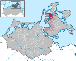 Läget för kommunen Trent i Landkreis Vorpommern-Rügen