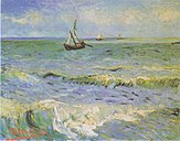 Biển tại Les Saintes-Maries-de-la-Mer, 1888, Bảo tàng Van Gogh, Amsterdam (F415)