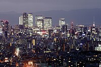 東山スカイタワーから見た名古屋のスカイライン夜景 （2021年12月）