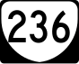 State Route 236 маркер