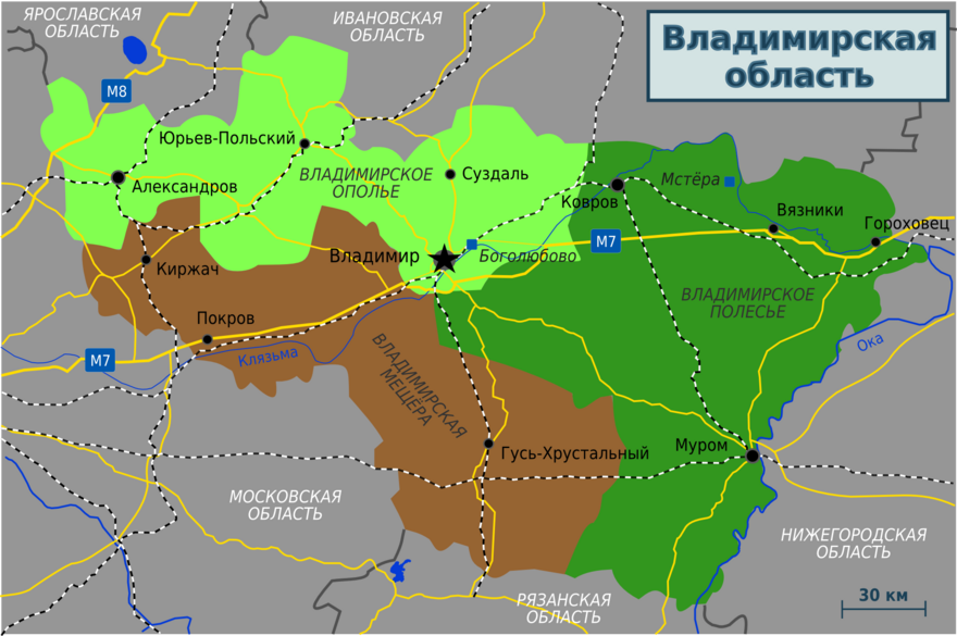 Ополье владимирская область карта