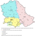 Die drei historischen Regionen der Vojvodina