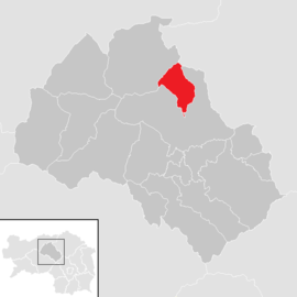 Poloha obce Vordernberg v okrese Leoben (klikacia mapa)