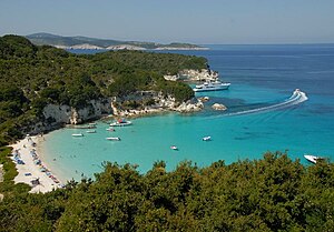 Voutoumi beach at Antipaxoi from the hill.jpg