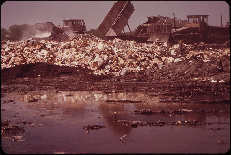 File:WARNER ROAD LANDFILL OPERATION ON MILL CREEK, WHICH FLOWS INTO THE CUYAHOGA RIVER - NARA - 550252.jpg