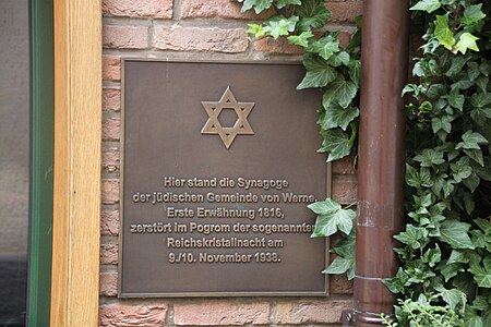 Werne Gedenktafel Synagoge neu