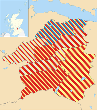 Map showing results by ward. West Lothian Council election 2007.svg