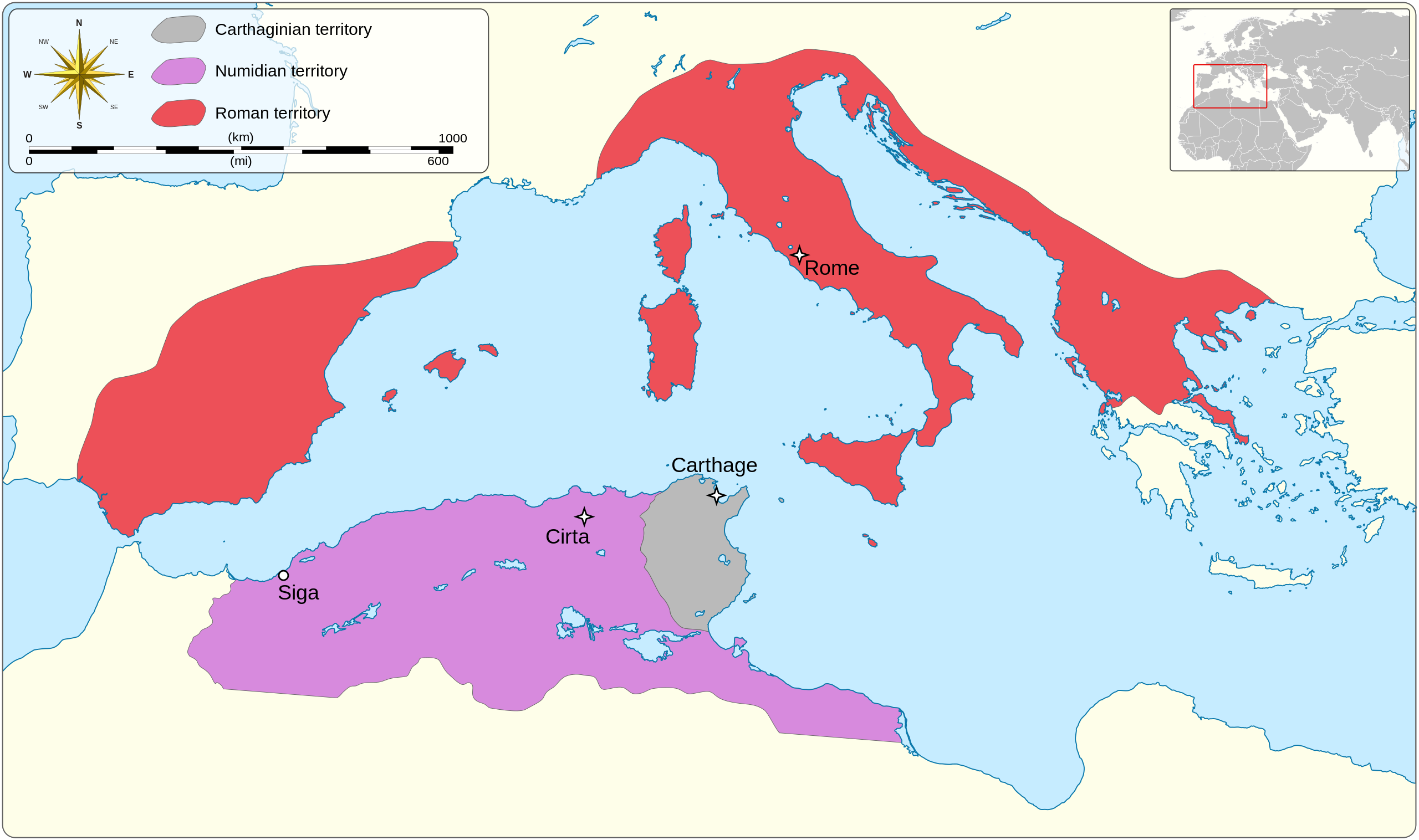 Map of the Mediterranean Sea. Source: Authors.