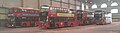 6 September 2014 LT123 in the White City bus station stands, alongside two VNW class buses of Tower Transit on route 31, and a VW class of Metroline on route 237