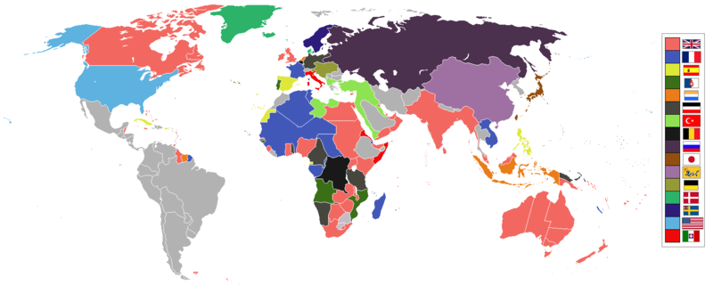 Empires of the world in 1898