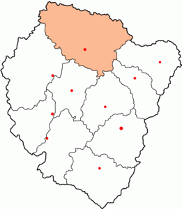 Пошехонский уезд на карте
