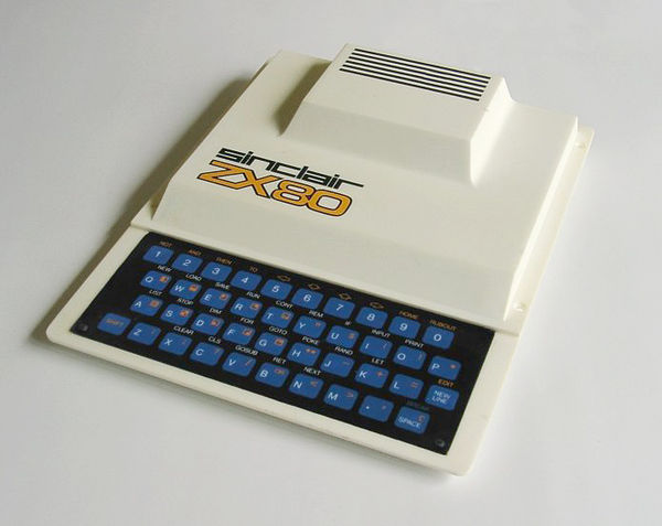 The ZX80 home computer was launched in 1980.