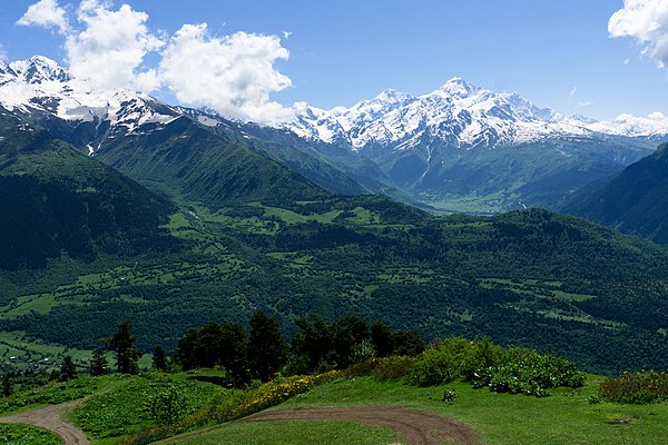 Caucasus mountains in Svaneti, Georgia