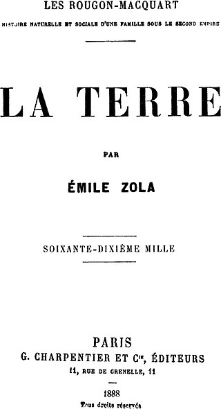 <i>La Terre</i> 1887 novel by Émile Zola