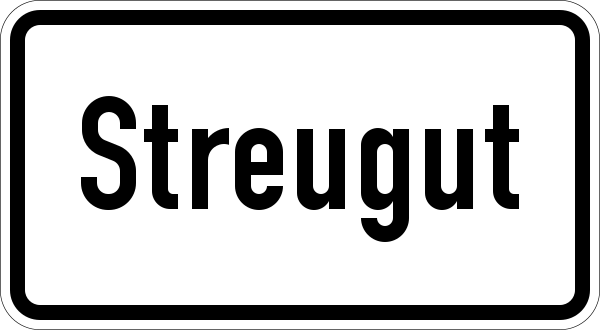 File:Zusatzzeichen 1060-30 - Streugut, StVO 1992.svg