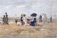 «Сцена на пляжі», 1880