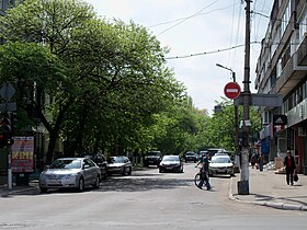 Вулиця Шевченка після перетину з вулицею Соборною в сторону Університетської вулиці