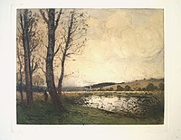 Landschap met een rivier (1919)