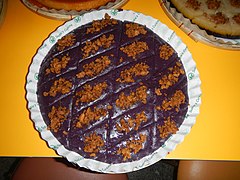 Ube halaya (mashed purple yam) from the Philippines