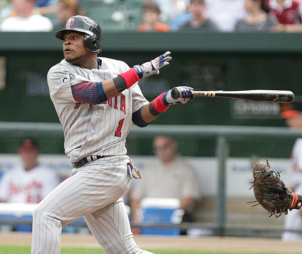 Batting for the Minnesota Twins in 2006