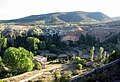 Vista de la cárcava del Ebrón desde el depósito del repartidor de la Central Hidroeléctrica de Castielfabib (Valencia), año 2014.