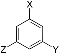 1-X-3-Y-5-Z-benzene.svg