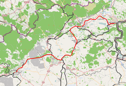 Section of the Ústí nad Labem – Chomutov railway line