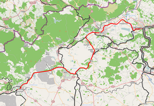 130号線 (チェコ)の路線図