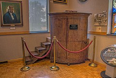 John Wesley's Traveling Pulpit at the World Methodist Museum, Lake Junaluska, NC