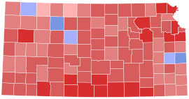 1926 Kansas gubernatorial election results map by county.svg