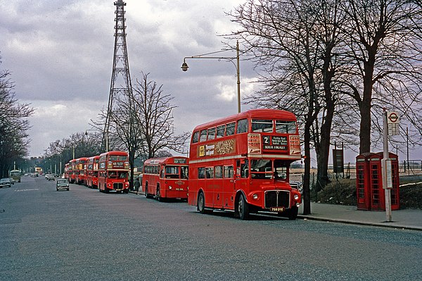 AEC Routemaster in Crystal Palace in April 1971