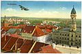 20010-Großenhain-1916-Blick auf Großenhain mit Aeroplan-Brück & Sohn Kunstverlag.jpg