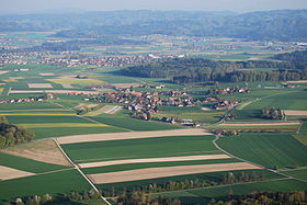 Iffwil, photographed from a balloon on April 16, 2011