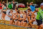 Deutsch: Beach Handball Champions Cup 2018 in Catania (ITA); Tag 2: 2. November – Frauen, Vorrundengruppe C: DHG Odense (DEN) - Beach Bazis Schleissheim (GER) 2:0 (18:12, 18:10) English: 2018 Beach Handball Champions Cup in Catania (ITA; Day 2: 2 November – Women's Preliminary Round Group C: DHG Odense (DENT) - Beach Bazis Schleissheim (GER) 1:2 (15:5, 7:12, 4:7)