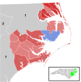 2019 North Carolina's 3rd congressional district election - Results by county