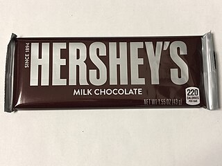 Hershey bar American chocolate candy bar