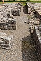 Remains of Birdoswald Roman Fort in Hadrian's Wall in the United Kingdom.