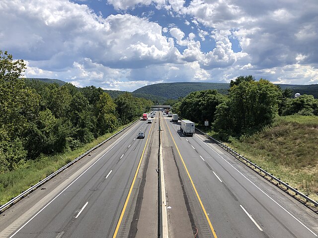 I-80 eastbound in Monroe County