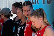 Deutsch: Beachhandball Weltmeisterschaften 2022; Tag 2: 22. Juli 2022 – Frauen, Vorrunde, Deutschland-Norwegen 0:2 (19:14, 27:20) English: 2022 Beach handball World Championships; Day 2: 22 July – Women Preliminary Round – Germany-Norway 0:2 (19:14, 27:20)