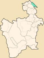 Location of the Municipio Toro Toro in the Department of Potosí