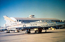 524th TFS F-100F Super Sabre 56-3878 fighter trainer in natural metal finish 524th Tactical Fighter Squadron - North American F-100F-10-NA Super Sabre - 56-3878.jpg